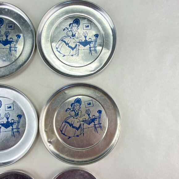 Vintage Little Bo Peep Pretend Play Aluminum Dishes - Picture 3 of 11